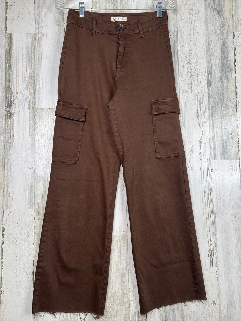OAT New York Brown High-Rise Womens Cargo Utility Jeans 2/26 StreetwearY2K